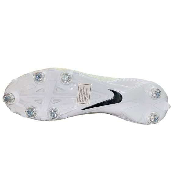 Nike Alpha Menace Elite 2 DT Detachable White Mens Football Cleats Size 11 NEW
